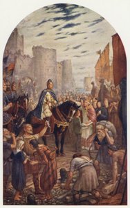 Guillermo II construyendo la Torre de Londres de Charles Goldsborough Anderson